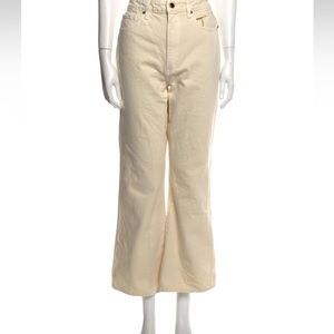 Khaite ivory Gabbie jeans size 28